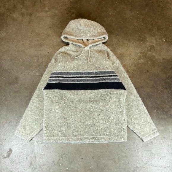 The Unbranded Brand Other - Vintage y2k Gap cream and navy striped hoodie Men's Size Medium